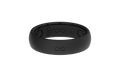 Solid Midnight Black Thin Ring