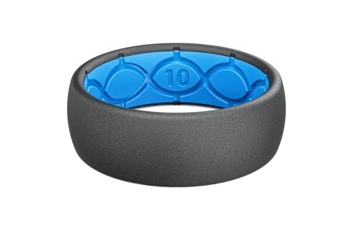 Solid Deep Stone Grey Ring